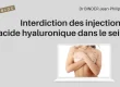 Interdiction des injections d'acide hyaluronique dans le sein