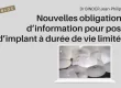 Nouvelles obligations pour la pose d'implants mammaires