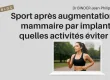 Sport après une augmentation mammaire par implant