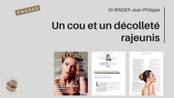 Rajeunissement du cou et du décolleté – Dr Binder, Paris